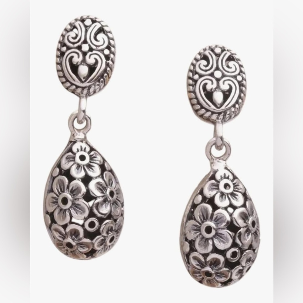 Antic vintage New 2026 Unisex Retro Silver Color Bohemian Earrings Drop-Shaped